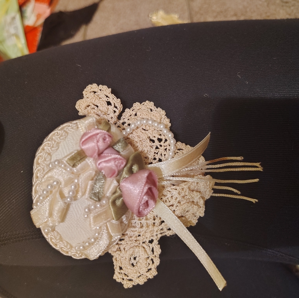 Vintage brooch the maker is on the back of the brooch